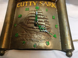Vintage Cutty Sark  Metal Bar Clock (working)