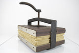 Vintage Book Binding Type Holder Tool Wood & Iron