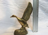 Large 7" Vintage Brass Duck Desk Figure Sculpture (hunter hunting figurine display) - Odd MoFo