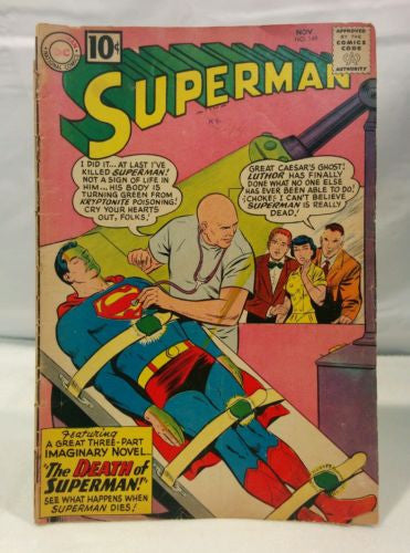 Rare Superman #149 (DC Comics, 1961) Good/Very Good Condition ,comic Book - Odd MoFo