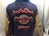 Vintage Hard Rock Cafe Chicago Varsity Jacket Large Wool Lined L