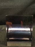 Vintage acrylic-lucite and metal bookend book holder Made in England