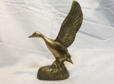 Large 7" Vintage Brass Duck Desk Figure Sculpture (hunter hunting figurine display) - Odd MoFo