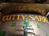 Vintage Cutty Sark  Metal Bar Clock (working)