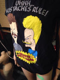ORIGINAL VERY RARE vintage Beavis And Butthead Mustache Shirt Mtv Size Small - Odd MoFo