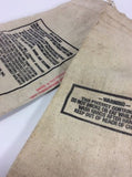 LAWRENCE BRAND CANVAS BAGS  25LBS - NO. 7 1/2 SHOT -  EMPTY SHOT BAGS - Odd MoFo