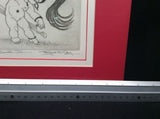 Vintage Art - Margaret Ann Gaug - The Seventh Veil - Etching Belly Dance Signed