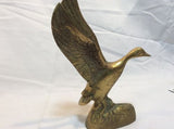 Large 7" Vintage Brass Duck Desk Figure Sculpture (hunter hunting figurine display) - Odd MoFo