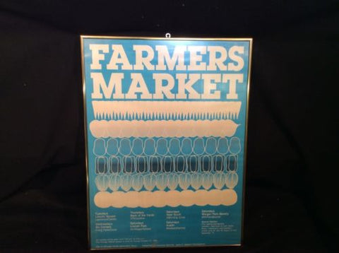 80s City of Chicago Farmers Market Poster  (Illinois) - Odd MoFo