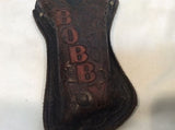 Vintage Monogrammed BOBBY Leather Holster - Western / Texas