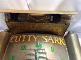 Vintage Cutty Sark  Metal Bar Clock (working)