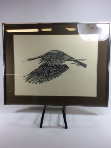 Vintage Bill McCauley Limited Edition Framed Art Lithograph Bird Goose