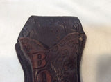 Vintage Monogrammed BOBBY Leather Holster - Western / Texas