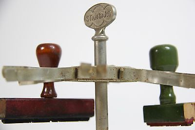 Vintage STANDARD Rotating Revolving Metal Rubber Stamp Holder Plus 2 s –  Odd MoFo