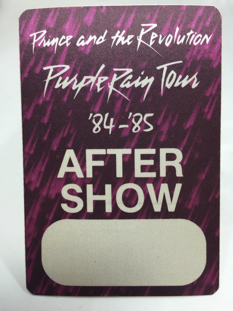 Prince Purple Rain Tour 1985-86 Backstage Pass After Show - Odd MoFo