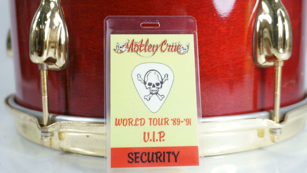 Motley Crue World Tour '89 - '91 VIP Security Laminate Pass - Odd MoFo