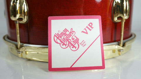 Rare Allman Brothers Band VIP Pass Seven Turns Tour 1990