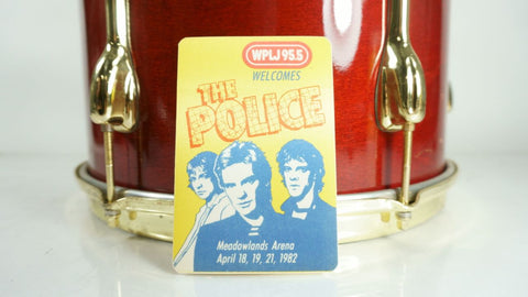 The Police 1982 Meadowlands Arena Backstage Pass April 18, 19, 21 Memorabilia