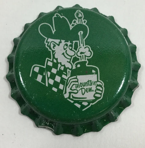 Vintage Mountain Dew Hillbilly Bottle Cap Magnet