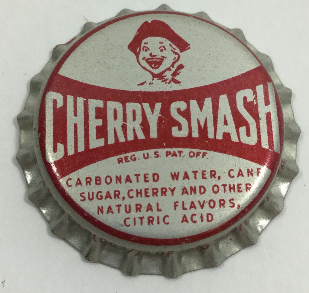 Vintage Cherry Smash Soda Bottle Cap Magnet