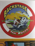 Tom Petty and Hearbreakers - Uncut Otto Sample Sheet of Cloth Backstage Passes