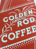 Vintage Golden Rod Coffee Bag - Unused