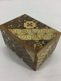 Cute Wood Charm Box w/ Secret Opening and Geometric Design - Odd MoFo