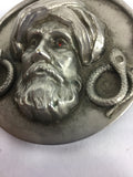 Snake Charmer with Emerald Eyes Pin