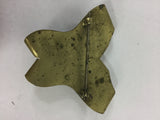 Vintage Turquoise / Brass Brooch