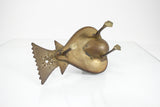 Vintage Brass Bird Chicken Shaped Incense Burner Made in India
