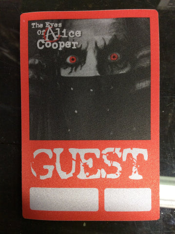 Alice Cooper 2003 Eyes of Alice Cooper cloth backstage pass - GUEST - Odd MoFo
