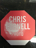 Chris Cornell cloth PHOTO backstage pass octagon 2000 solo tour - Odd MoFo