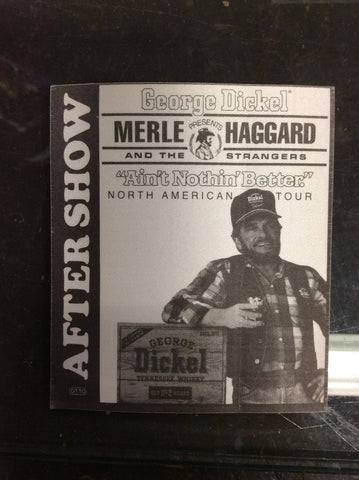 Rare 1987 Merle Haggard Cloth Backstage Pass from the Ain't Nothin' Better Tour